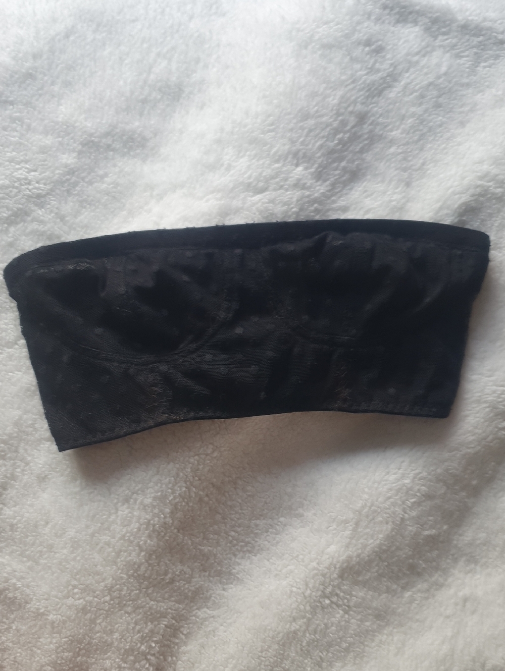 Black Strapless Bandeau Bra